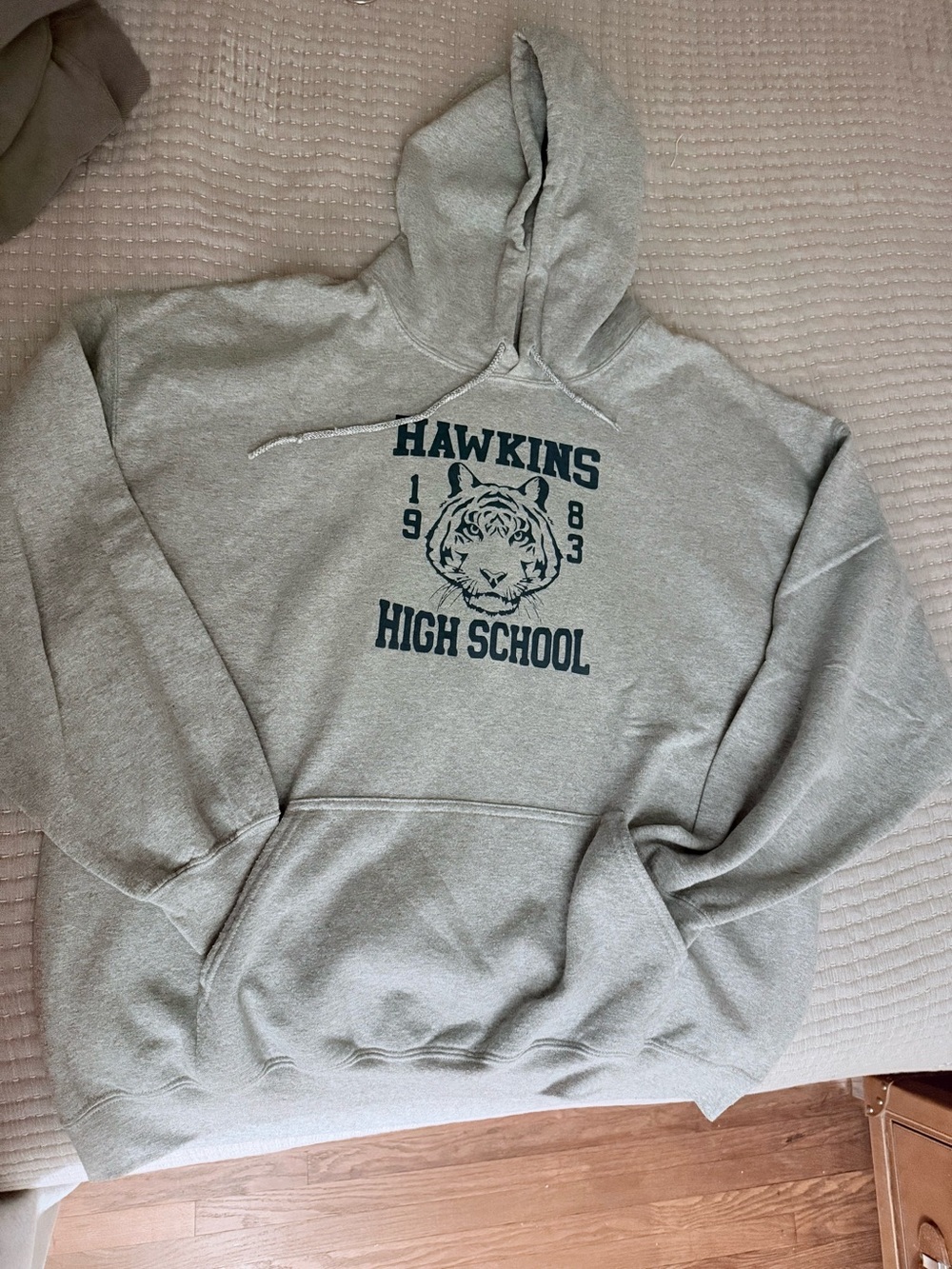 Stranger Things  Grey Pullover Hoodie